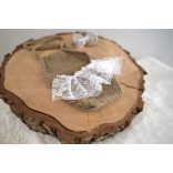 Őzbarna kötött kisány body újszülött fotózáshoz
