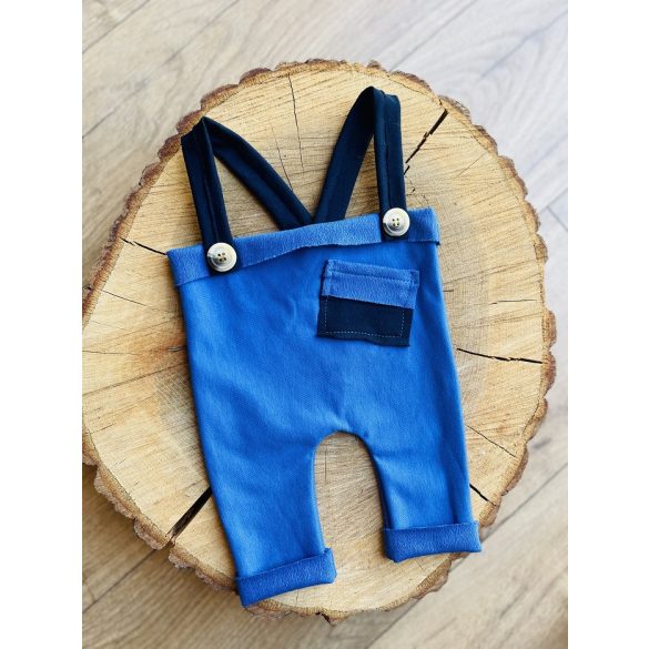 Kék kantáros újszülött nadrág