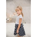 Pöttyös alkalmi kislány ruha