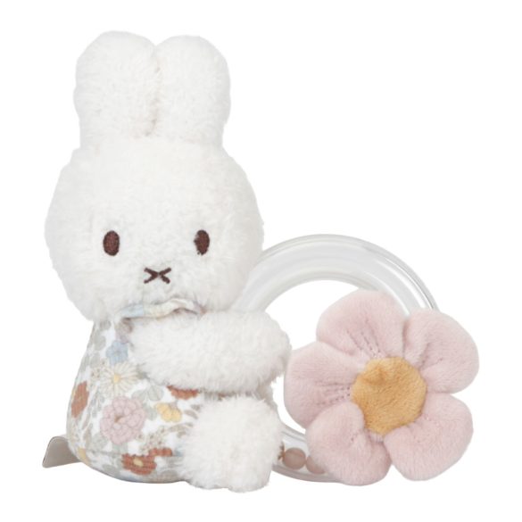 Little Dutch vintage virágos miffy csörgő és rágóka