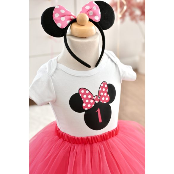 Pink Minnie egeres születésnapos szett