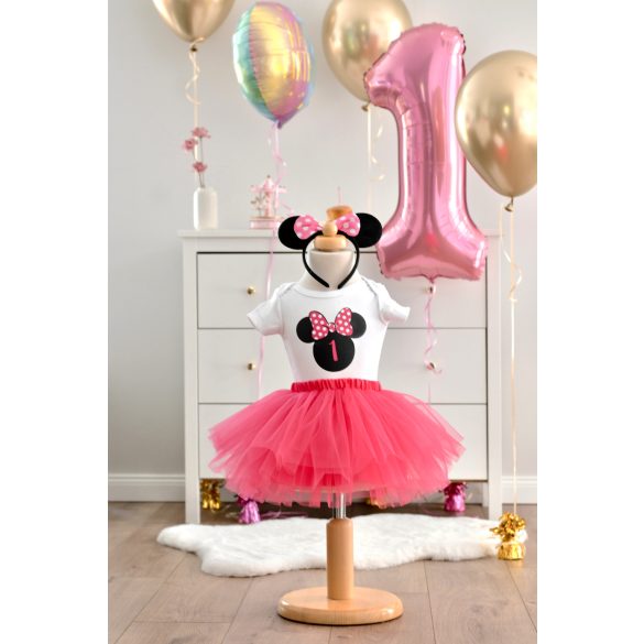 Pink Minnie egeres születésnapos szett