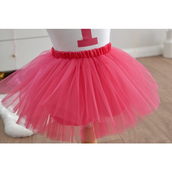 Koronás számos body pink színű tüll szoknyával