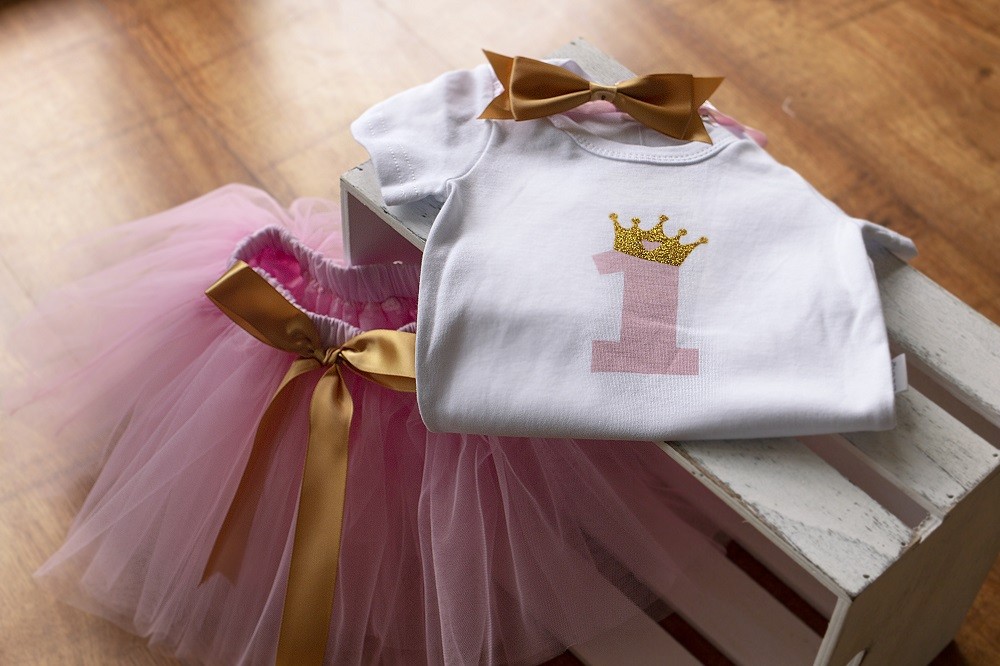 1 éves rózsaszín születésnapos szett - Lovelybaby.hu-A nem m